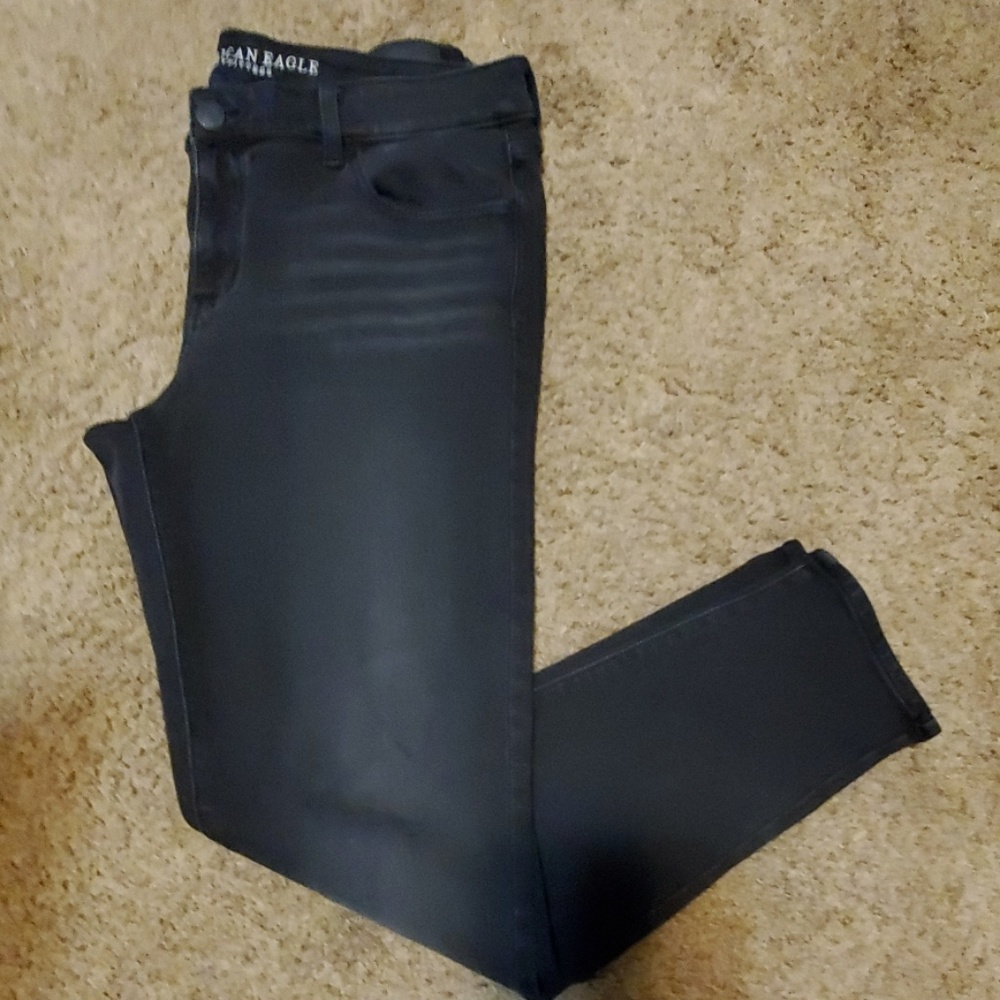 AE super stretch black jeggings
